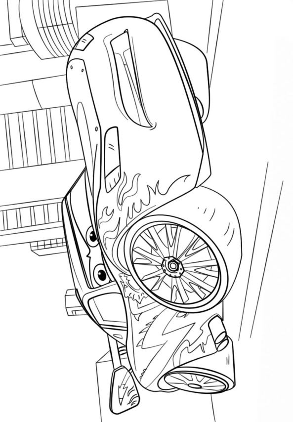 Kids-n-fun.com | Coloring page Cars 3 lightning mcqueen 2